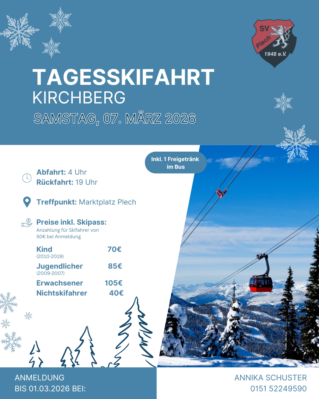 Tagesskifahrt SVP Beitrag